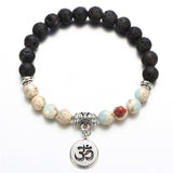 Vintage Yoga Pendant Strand Bracelets For Women